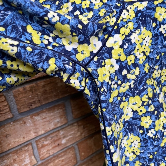Aerie Floral Leggings - Blue and Yellow - Picture 2 of 4